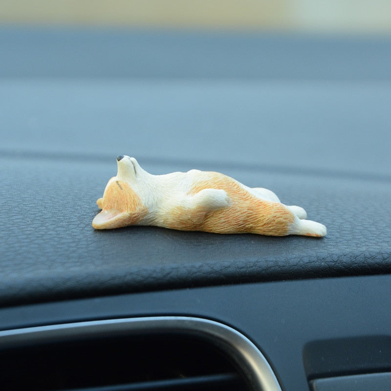 Lifelike Adorable Corgi Decor Resin Collectables [Car/Cake/Desk] –  Corgislatte